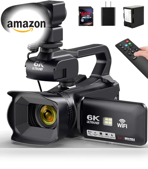 6K 64MP Video Camera Camcorder — Camcorder, DSIPSN