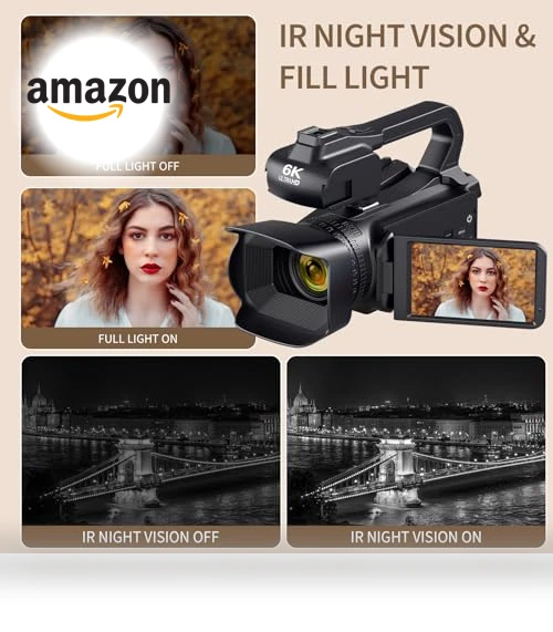 6K 64MP Video Camera Camcorder — Camcorder, DSIPSN