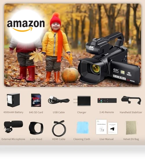 6K 64MP Video Camera Camcorder — Camcorder, DSIPSN