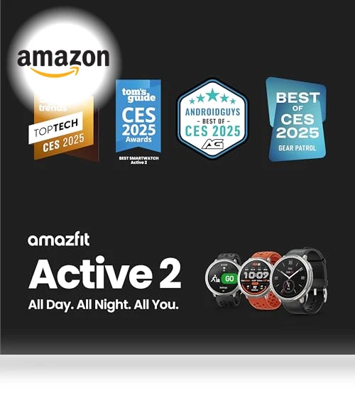 Active 2 Smart Watch — Smartwatches, Amazfit