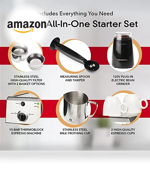 All-In-One Espresso Machine with Milk Frother — Coffee & Espresso Combos, EspressoWorks