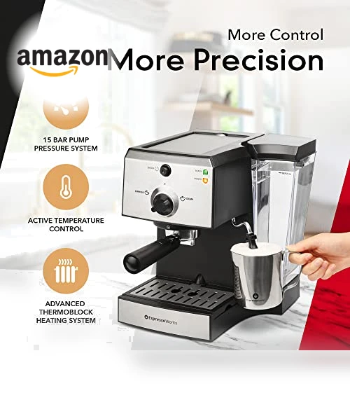 All-In-One Espresso Machine with Milk Frother — Coffee & Espresso Combos, EspressoWorks