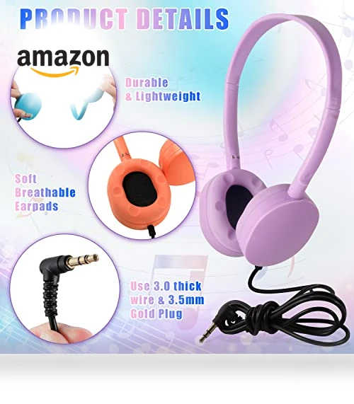 Classroom Kids Headphones Bulk Pack — In-Ear Headphones, CN-Outlet