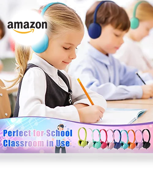 Classroom Kids Headphones Bulk Pack — In-Ear Headphones, CN-Outlet