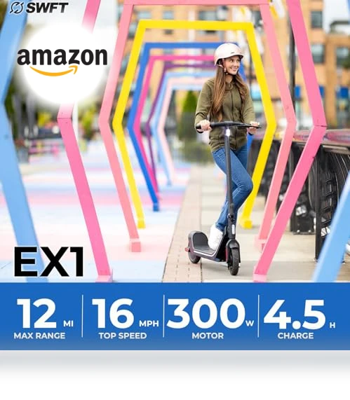 Compact Foldable Electric Scooter — Electric Vehicles, SWFT
