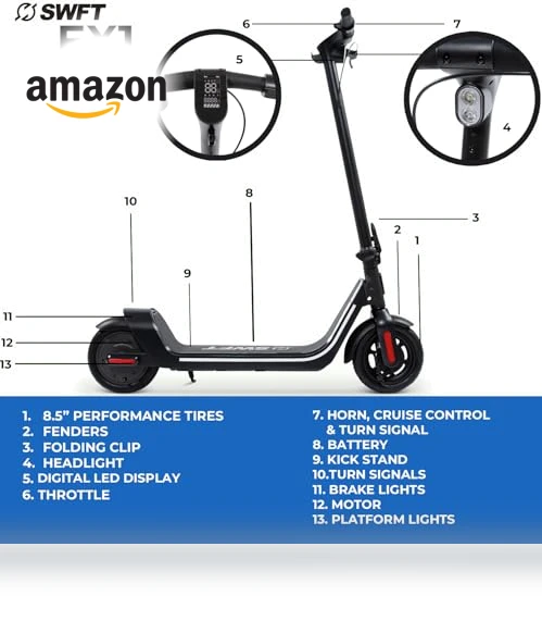 Compact Foldable Electric Scooter — Electric Vehicles, SWFT