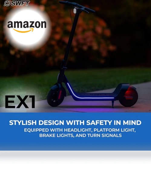 Compact Foldable Electric Scooter — Electric Vehicles, SWFT