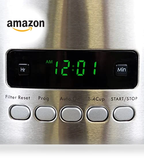 Drip Coffee Maker - 12 Cup Programmable Cafe Machine — Coffee Makers, Koolatron