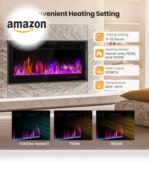 Electric Fireplace Insert — Electric Heating Solutions, RealSmart