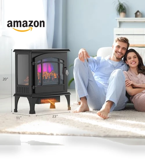 Electric Fireplace Stove — Portable Electric Heaters, ROVSUN