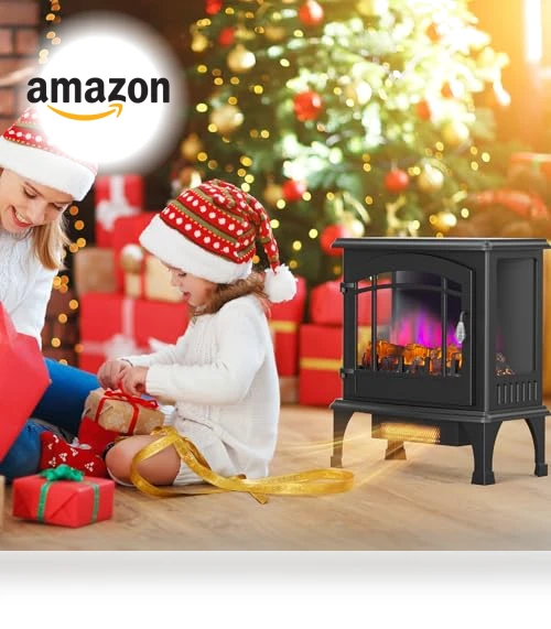 Electric Fireplace Stove — Portable Electric Heaters, ROVSUN