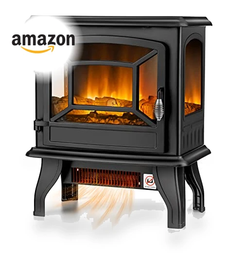 Electric Fireplace Stove — Portable Heating Solutions, Tangkula