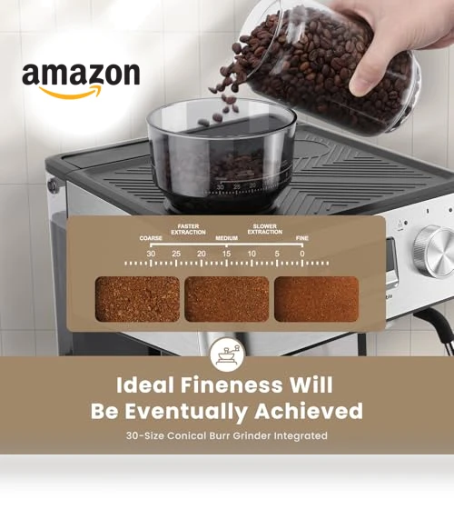 Espresso Machine with Grinder — Coffee & Espresso Combos, Gevi