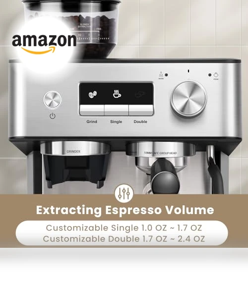 Espresso Machine with Grinder — Coffee & Espresso Combos, Gevi