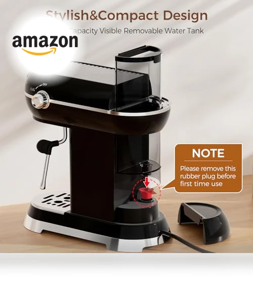 Espresso Machine with Milk Frother — Coffee & Espresso Combos, KITCHMIX