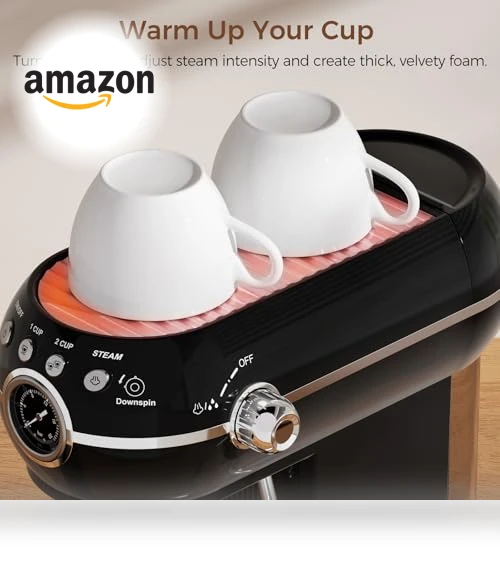 Espresso Machine with Milk Frother — Coffee & Espresso Combos, KITCHMIX