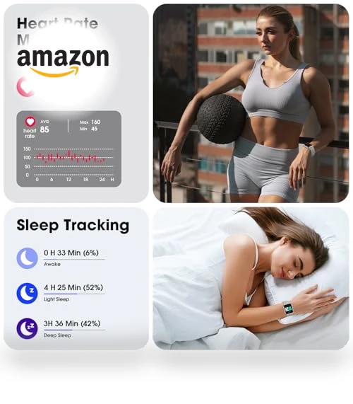 Fitness Tracker Watch with Heart Rate Monitor — Smartwatches, Imzuc