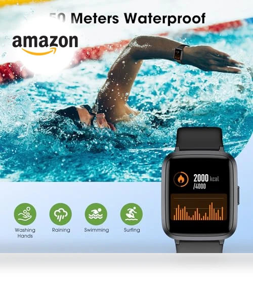 Fitness Tracker Watch with Heart Rate Monitor — Smartwatches, LIVIKEY