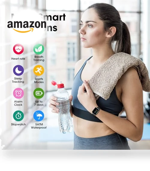 Fitness Tracker Watch with Heart Rate Monitor — Smartwatches, LIVIKEY