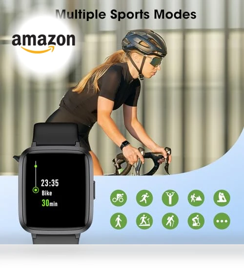 Fitness Tracker Watch with Heart Rate Monitor — Smartwatches, LIVIKEY