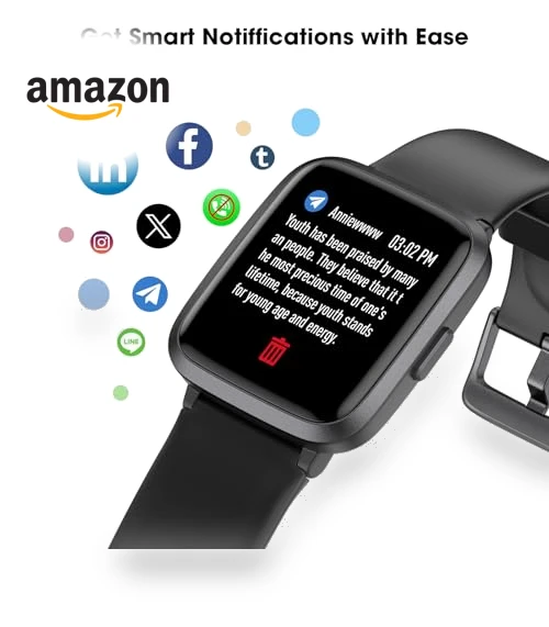 Fitness Tracker Watch with Heart Rate Monitor — Smartwatches, LIVIKEY