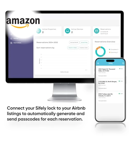 Keyless-Entry Fingerprint Smart Door Lock — Biometric Security, Sifely