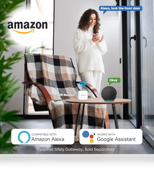 Keyless-Entry Fingerprint Smart Door Lock — Biometric Security, Sifely