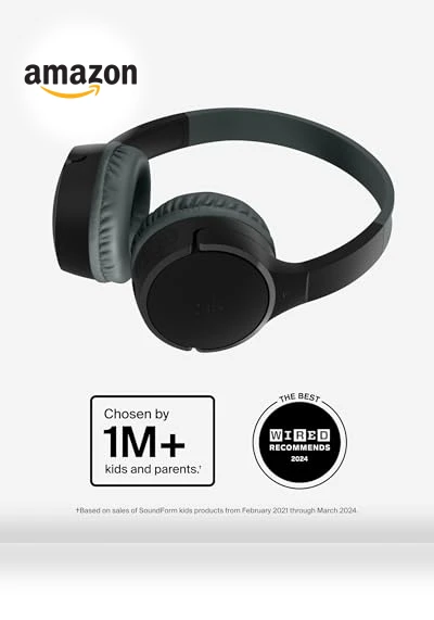 Kids Wireless Headphones with Built-in Microphone — In-Ear Headphones, Belkin