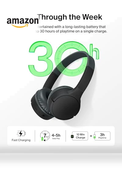 Kids Wireless Headphones with Built-in Microphone — In-Ear Headphones, Belkin