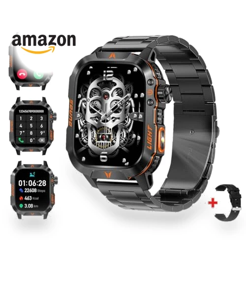Military Smart Watch with Altimeter, Barometer, and Compass — Smartwatches, QTLLBT