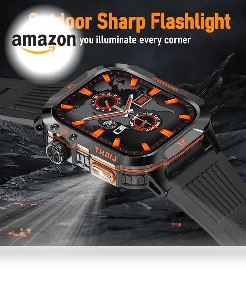 Military Smart Watch with Altimeter, Barometer, and Compass — Smartwatches, QTLLBT