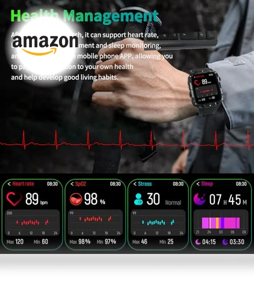 Military Smart Watch with Call Function — Smartwatches, Nihemin