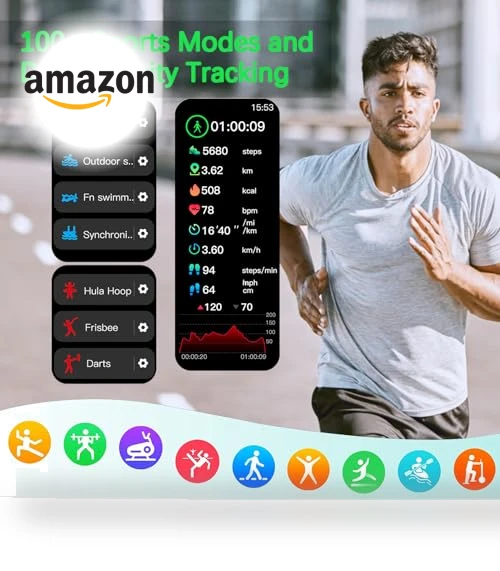 Military Smart Watch with Call Function — Smartwatches, Nihemin