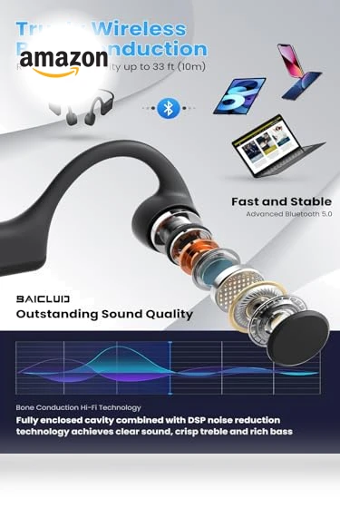 Open-Ear Wireless Bluetooth Workout Headphones — In-Ear Headphones, SHENZHEN LIANGTOU TECHNOLOGY COPORATION LIMITED