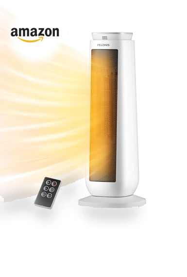 Oscillating Ceramic Tower Space Heater — Portable Heating Solutions, PELONIS