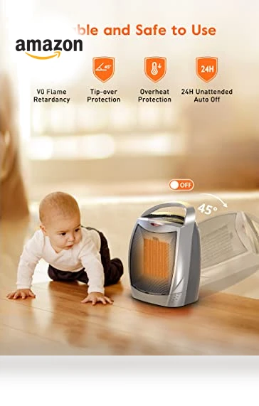Portable Space Heater with Thermostat — Portable Heating Solutions, GiveBest