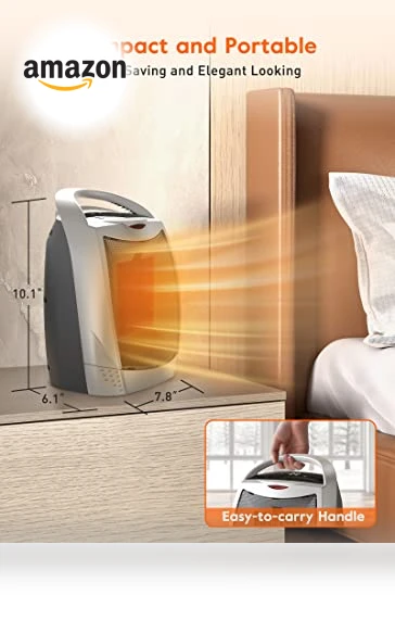 Portable Space Heater with Thermostat — Portable Heating Solutions, GiveBest