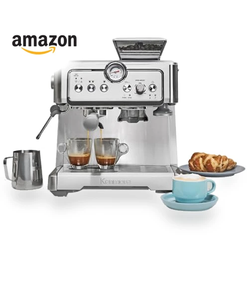 Semi Automatic Coffee Maker With Manual Tamper — Coffee & Espresso Combos, Koolatron