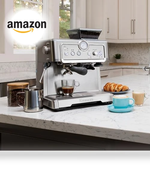 Semi Automatic Coffee Maker With Manual Tamper — Coffee & Espresso Combos, Koolatron