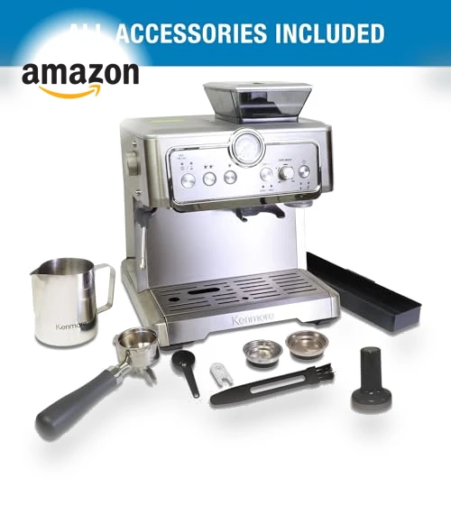 Semi Automatic Coffee Maker With Manual Tamper — Coffee & Espresso Combos, Koolatron