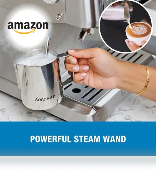Semi Automatic Coffee Maker With Manual Tamper — Coffee & Espresso Combos, Koolatron