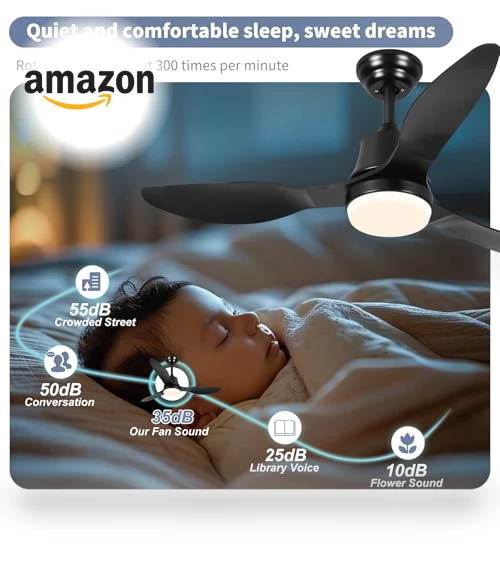 Smart Ceiling Fan with Light — Ceiling Fan Wall Controls, LINJO