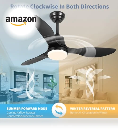 Smart Ceiling Fan with Light — Ceiling Fan Wall Controls, LINJO
