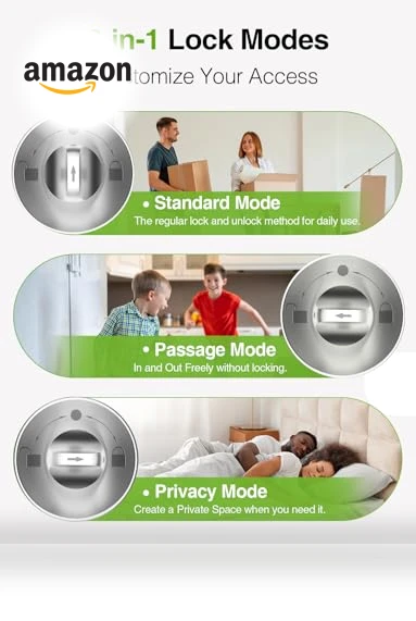 Smart Door Knob Fingerprint Door Lock — Smart Home Security, GHome Smart