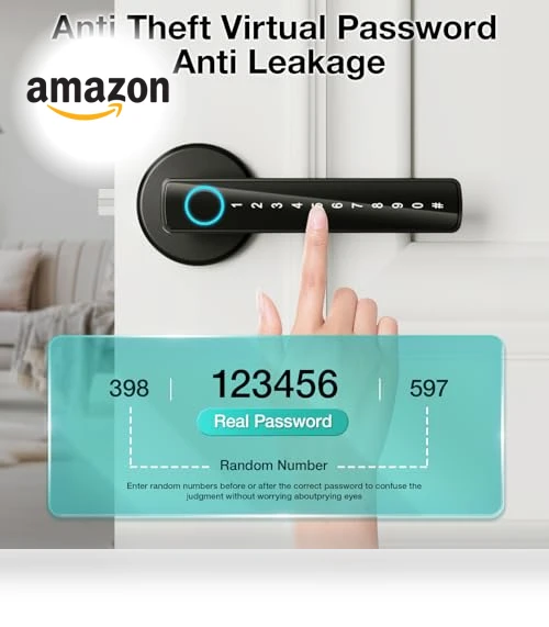 Smart Fingerprint Door Lock — Smart Home Security, Omlepai
