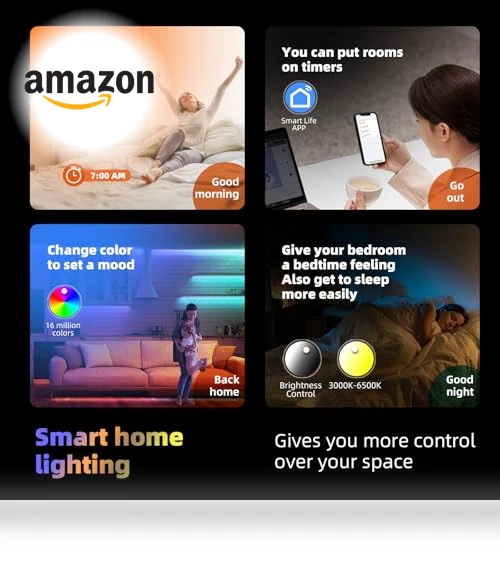 Smart LED Ceiling Light — Close To Ceiling, HOREVO