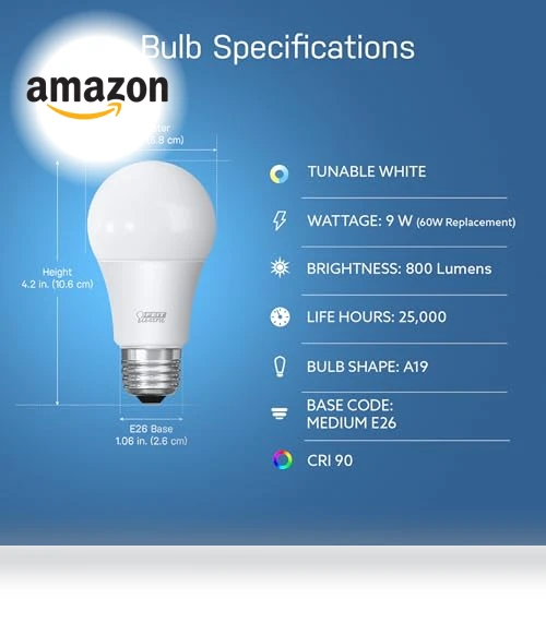 Smart LED Light Bulb — LED, Feit Electric