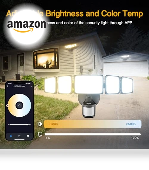 Smart LED Security Lights Motion Sensor Outdoor — Outdoor Security & Flood Lighting, Onforu