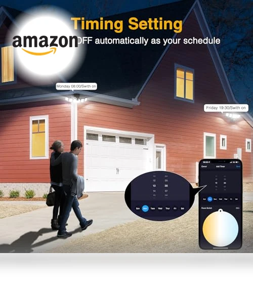 Smart LED Security Lights Motion Sensor Outdoor — Outdoor Security & Flood Lighting, Onforu