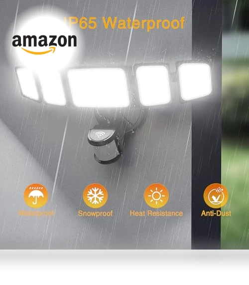 Smart LED Security Lights Motion Sensor Outdoor — Outdoor Security & Flood Lighting, Onforu